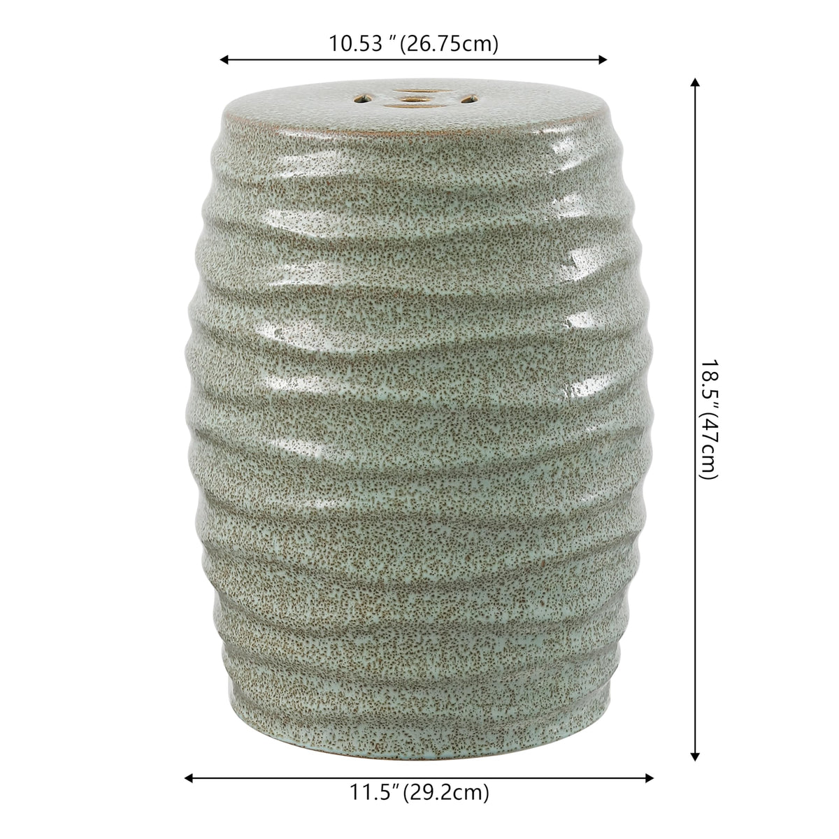 Blue Ceramic Garden Stool S2109