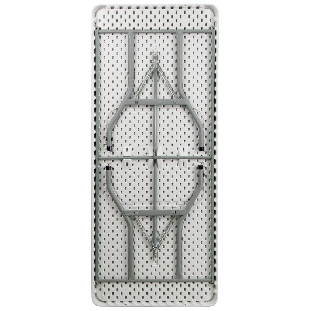6-Foot Heavy Duty Plastic Folding Table with Carrying Handles M342884