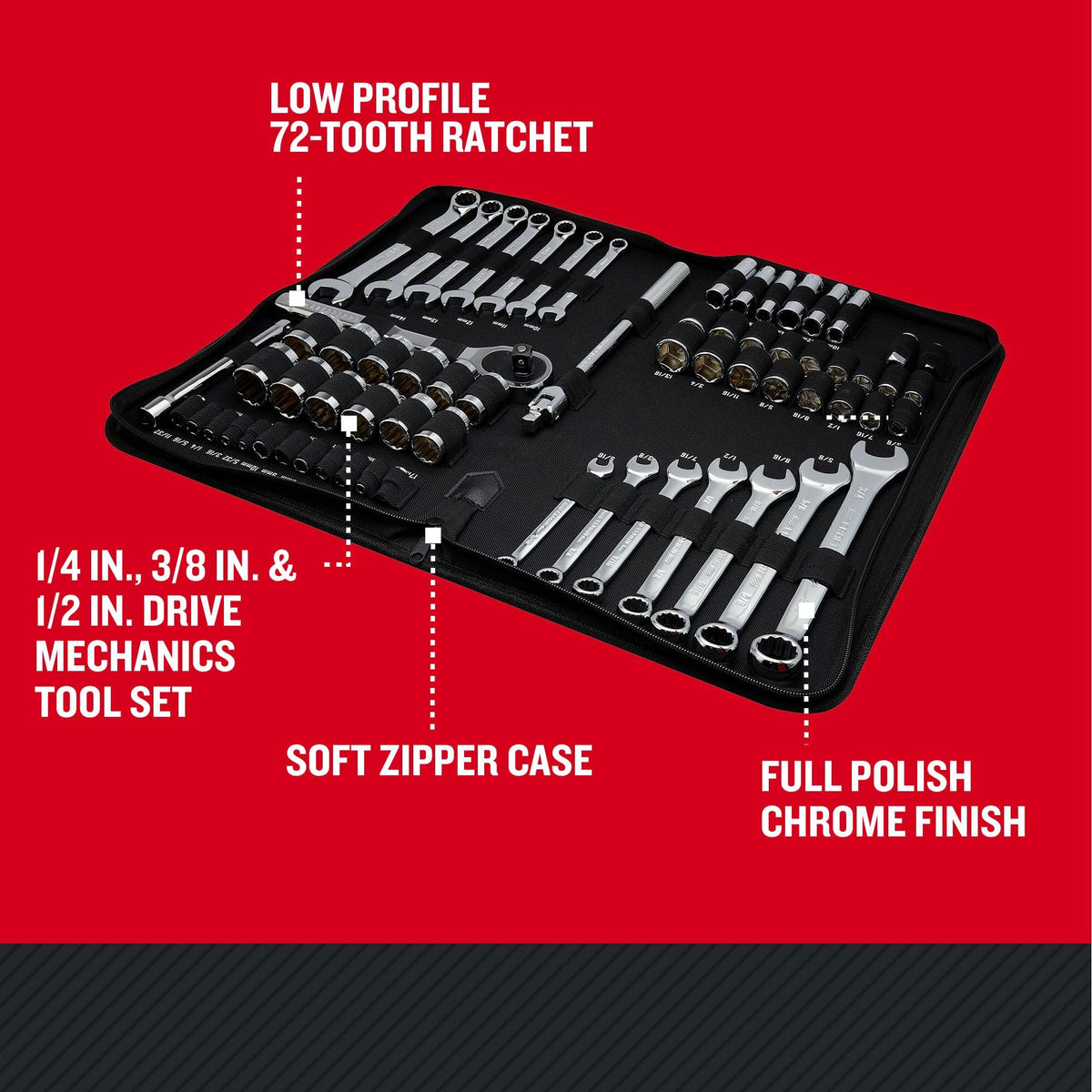 66 Piece Mechanics Tool Set P590