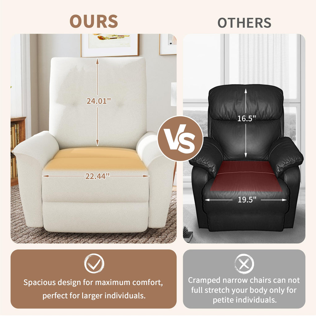 Power Swivel Rocker Recliner Chair with Phone Holder and USB Ports L2103