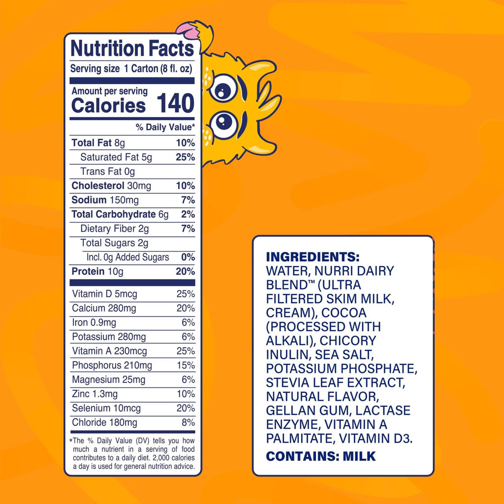 Chocolate Protein Milk Shake 8 fl oz Bottles 12 Pack R304684