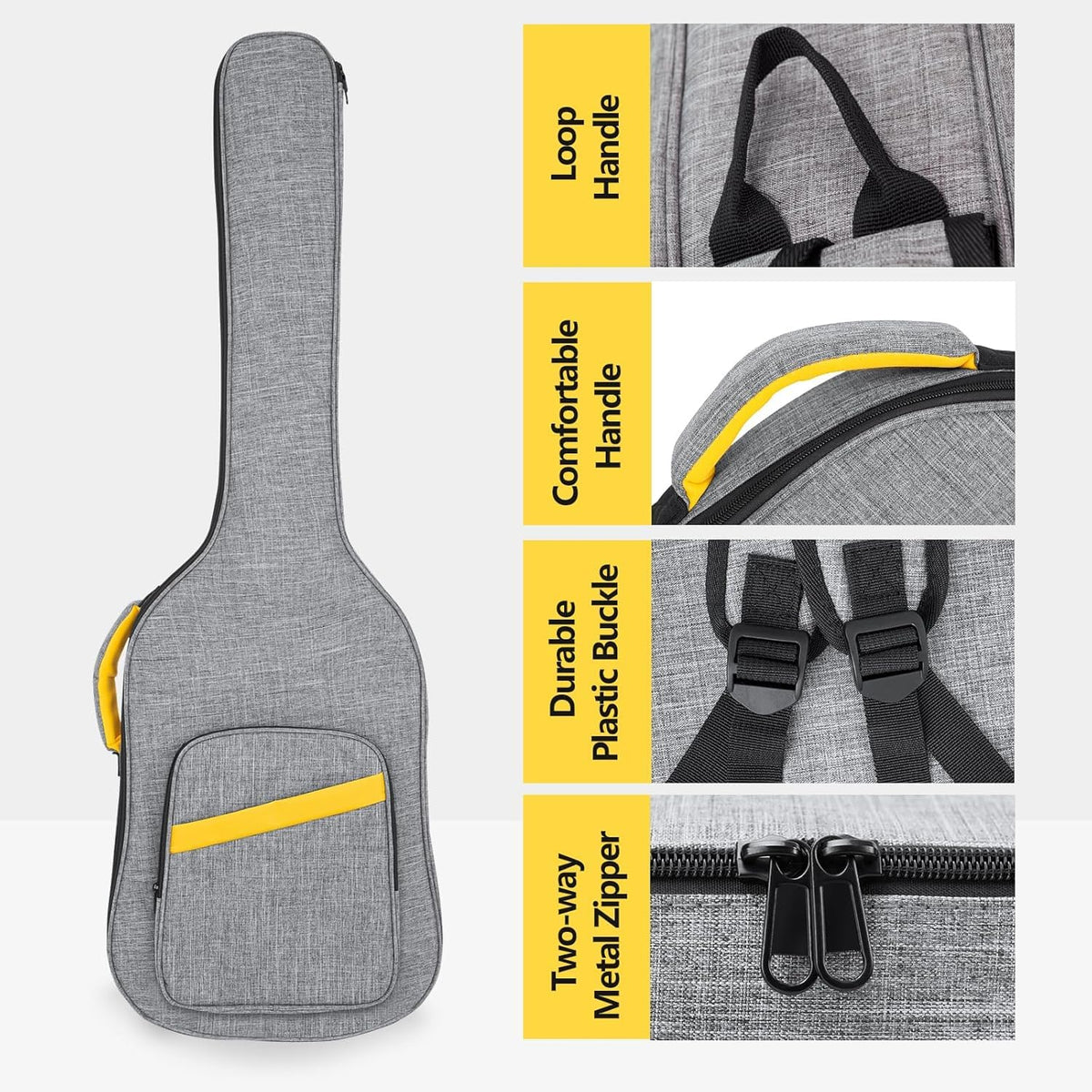 0.4 Inch Waterproof Bass Guitar Case X3421
