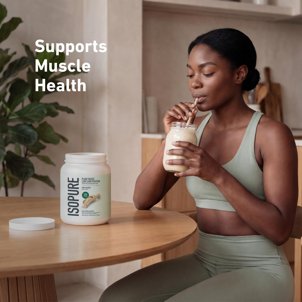 Plant-Based Protein Powder 20g Pea and Rice Protein Unflavored 20 Servings J114641