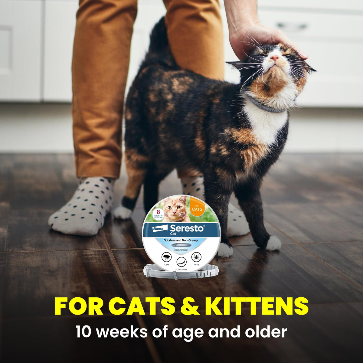 Flea & Tick Treatment & Prevention Collar for Cats X69918