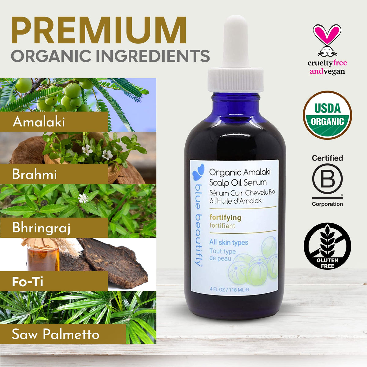 USDA Certified Organic Amla Oil 4 fl oz T679
