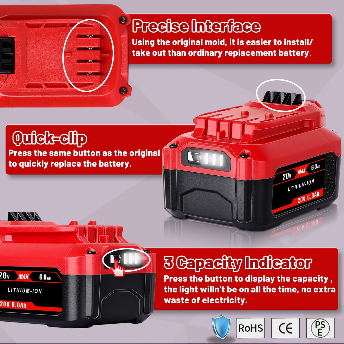 20V Replacement Battery I6334
