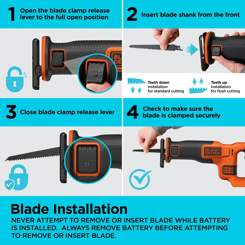 Cordless Reciprocating Saw Kit D996435
