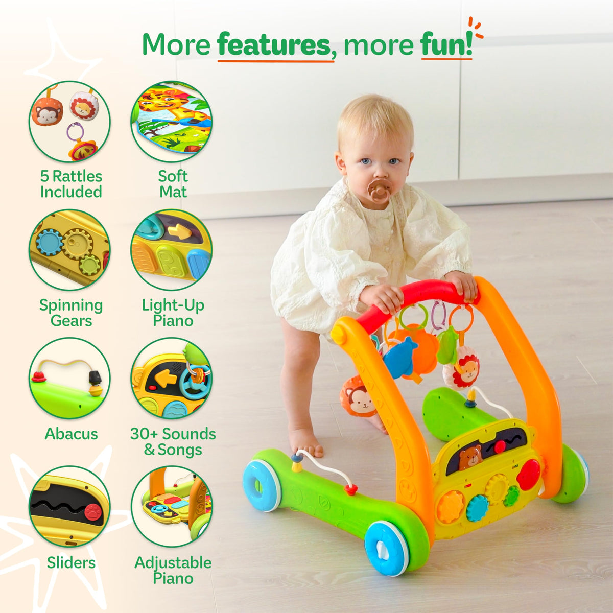 4-in-1 Baby Play Mat & Musical Activity Gym M9665