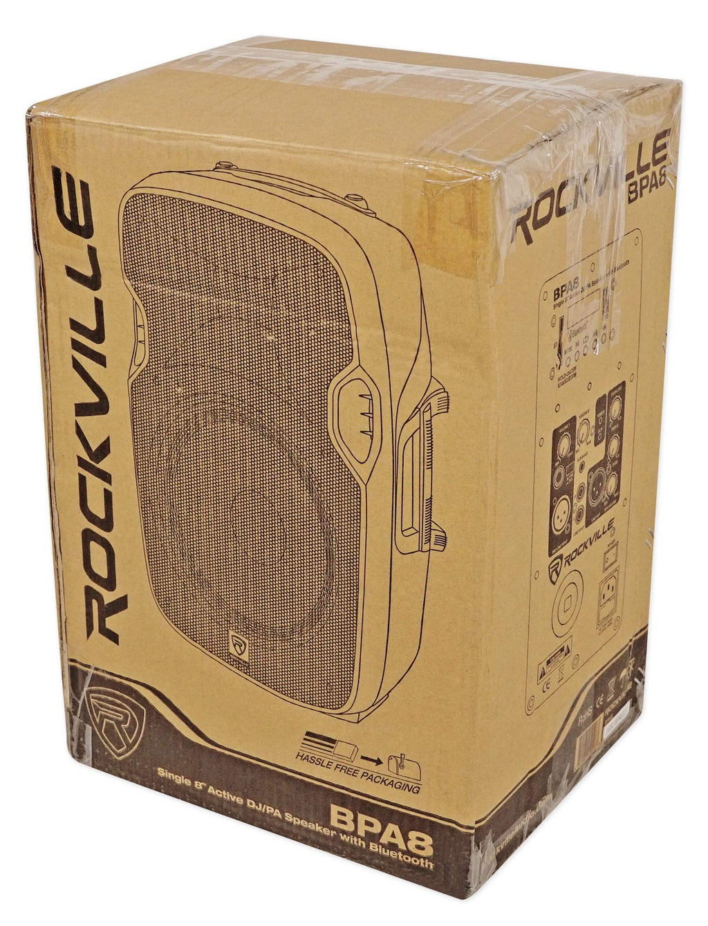 8" Powered DJ PA Speaker 2-Pack with Stands X2753
