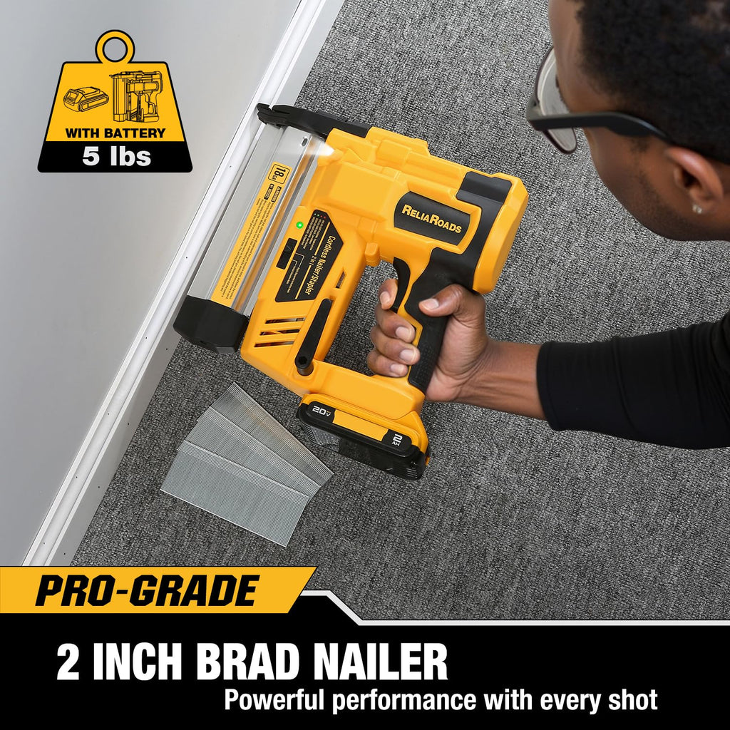 2-in-1 18GA Cordless Brad Nailer Stapler V698