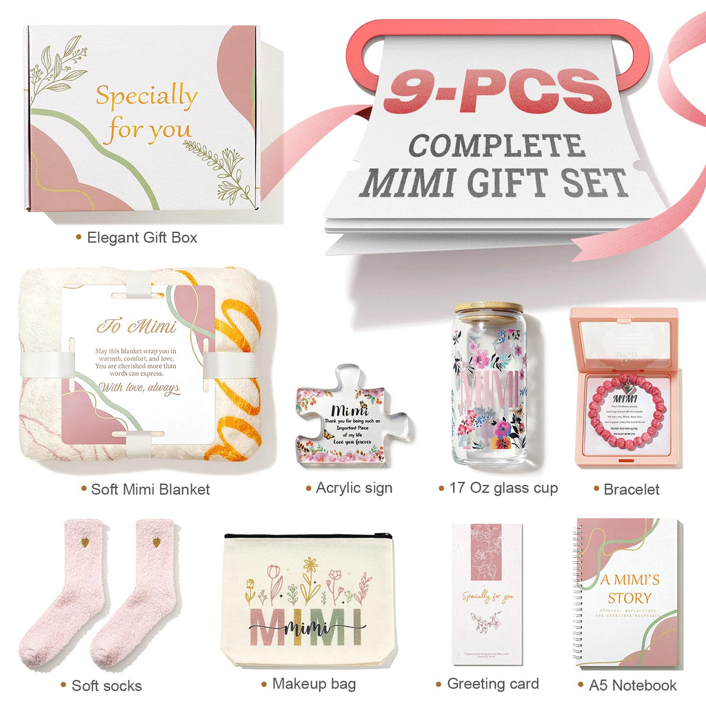 Grandma Gift Set with Blanket and Glass Cup O2105