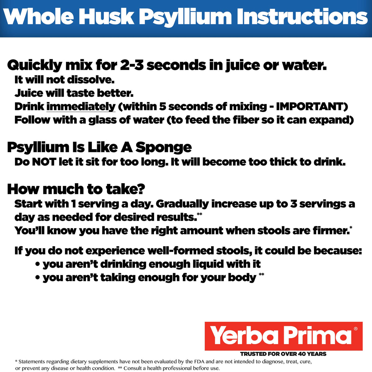 12 oz Psyllium Whole Husks Dietary Fiber W595230
