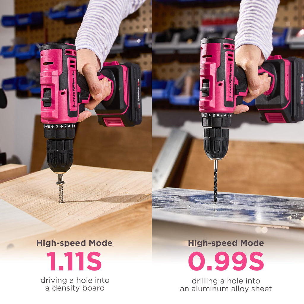 Pink Cordless Drill Set I61616