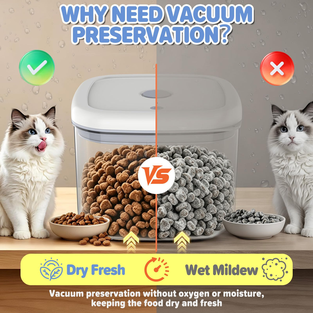 Cat Food Storage Containers With Scooper H46250