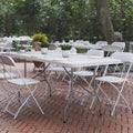 6-Foot Heavy Duty Plastic Folding Table with Carrying Handles M342884