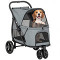 3 Wheel Pet Stroller up to 44 lbs Gray U904