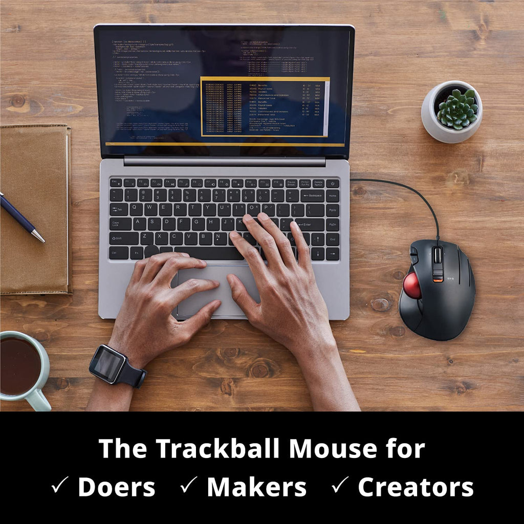 Wired Ergonomic Thumb Control Trackball Mouse G305483