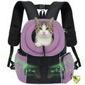Hands Free Front Pet Carrier Backpack, 10 lbs, Purple F557193