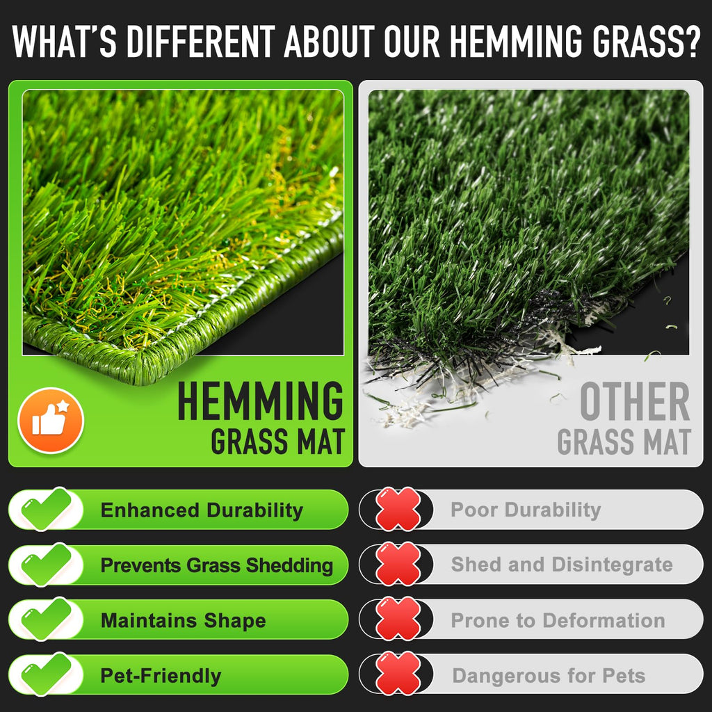 Large Artificial Turf Dog Grass Pad with Tray K977