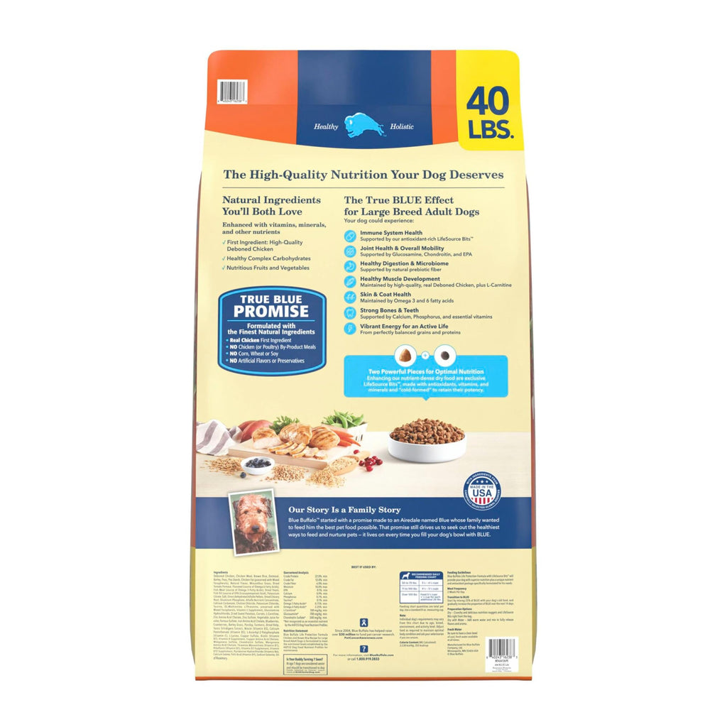 Chicken Large Adult Dog Food 40 lb P8452