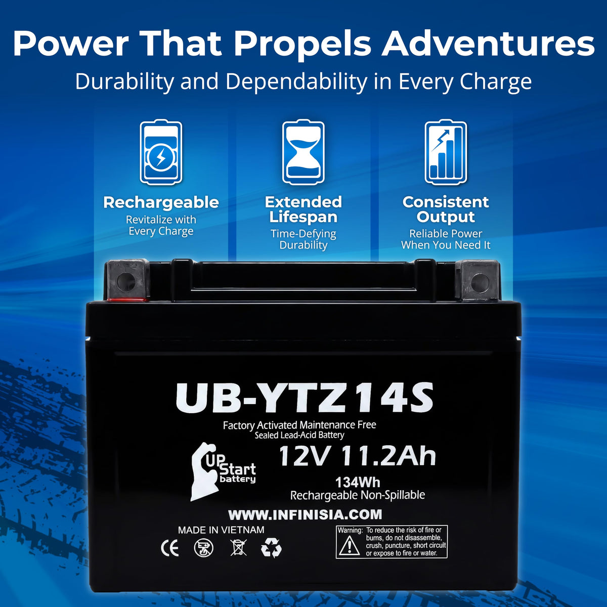 12V 11.2Ah Battery W141626