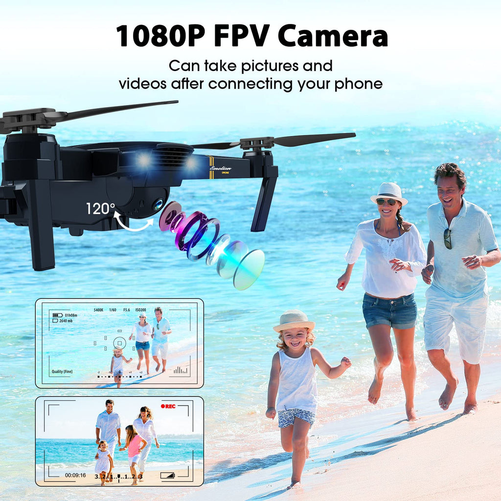 Foldable RC Quadcopter Drone with 1080P Camera D172694