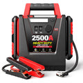 12V Portable Car Jump Starter with Air Compressor and Work Light B6500