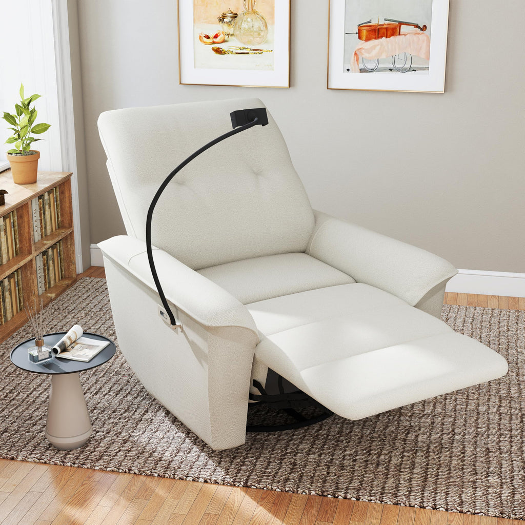 Power Swivel Rocker Recliner Chair with Phone Holder and USB Ports L2103