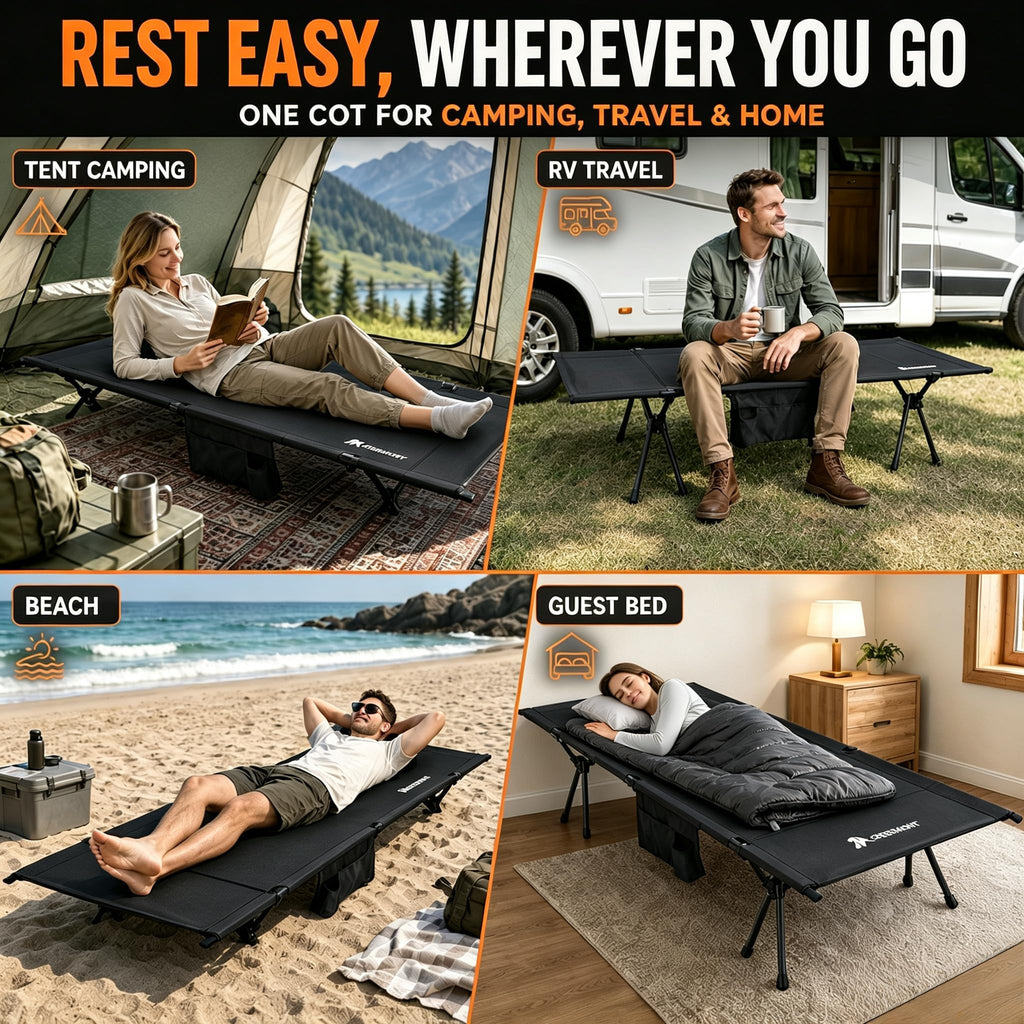 Portable Camping Cot for Adults I32711